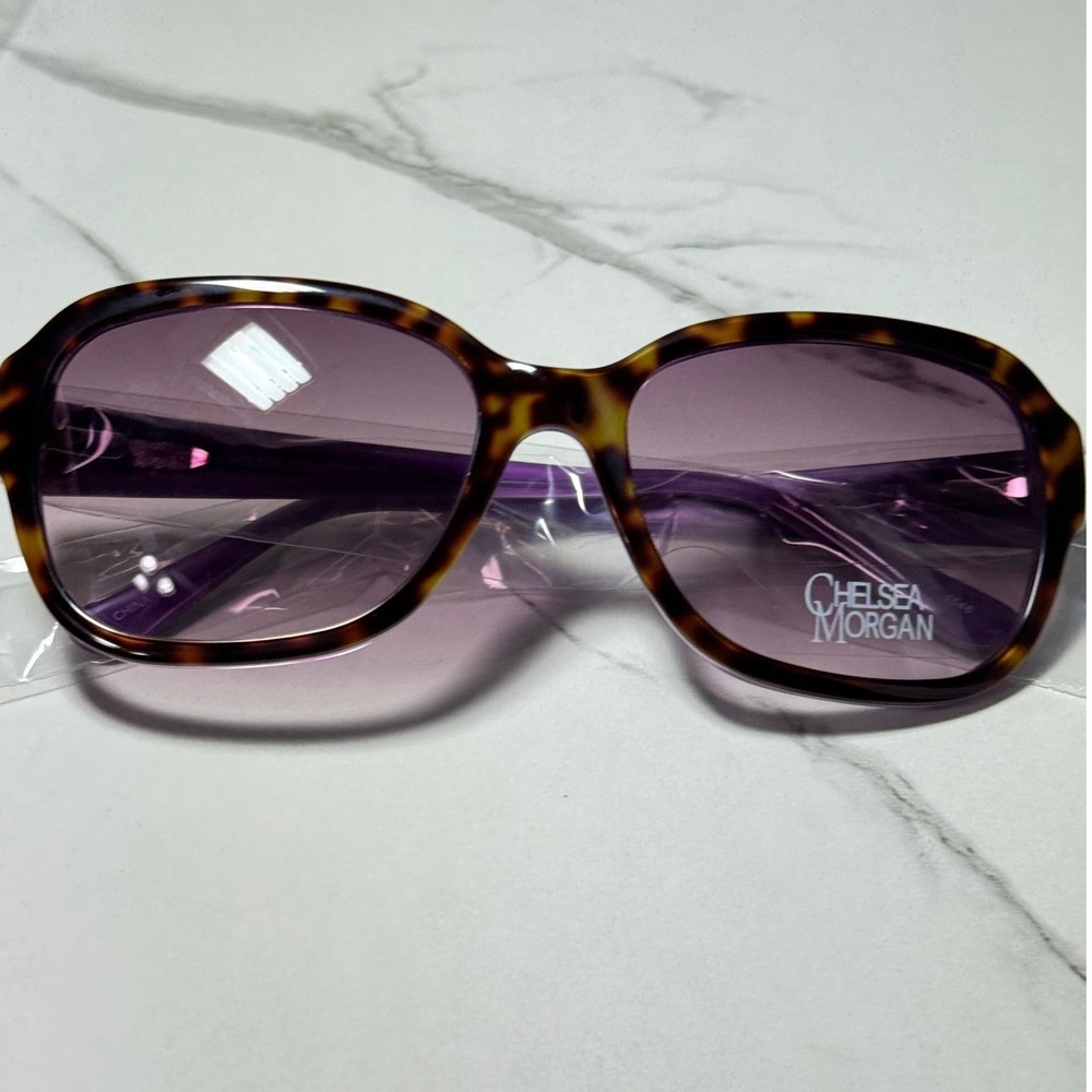 Chelsea Morgan CMS 6005Tortoise Purple Lavender Gradient 56-17-135 MSRP 129